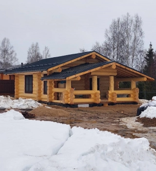 Рубленный дом: монтаж 